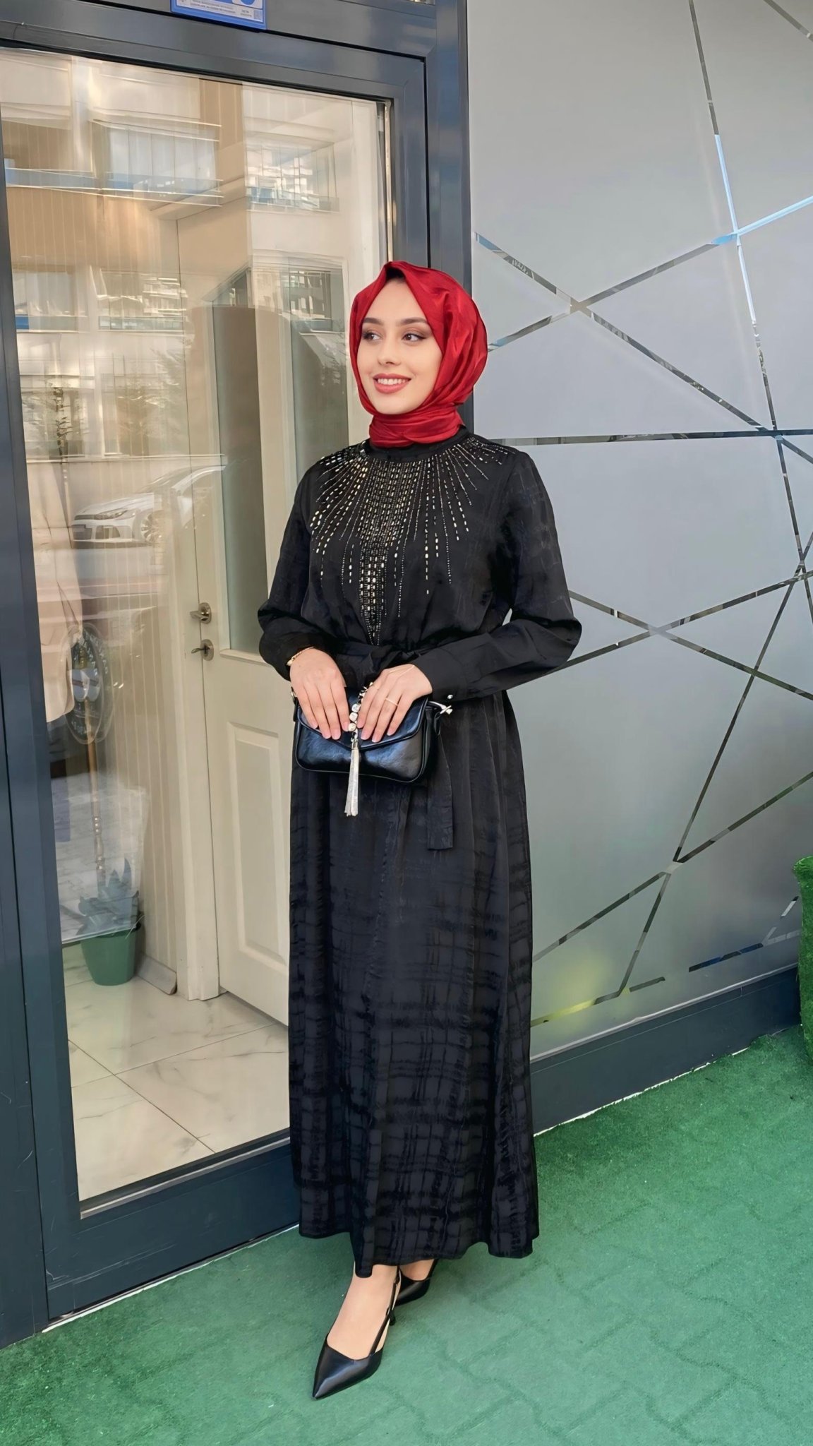 Selinada Elbise Siyah