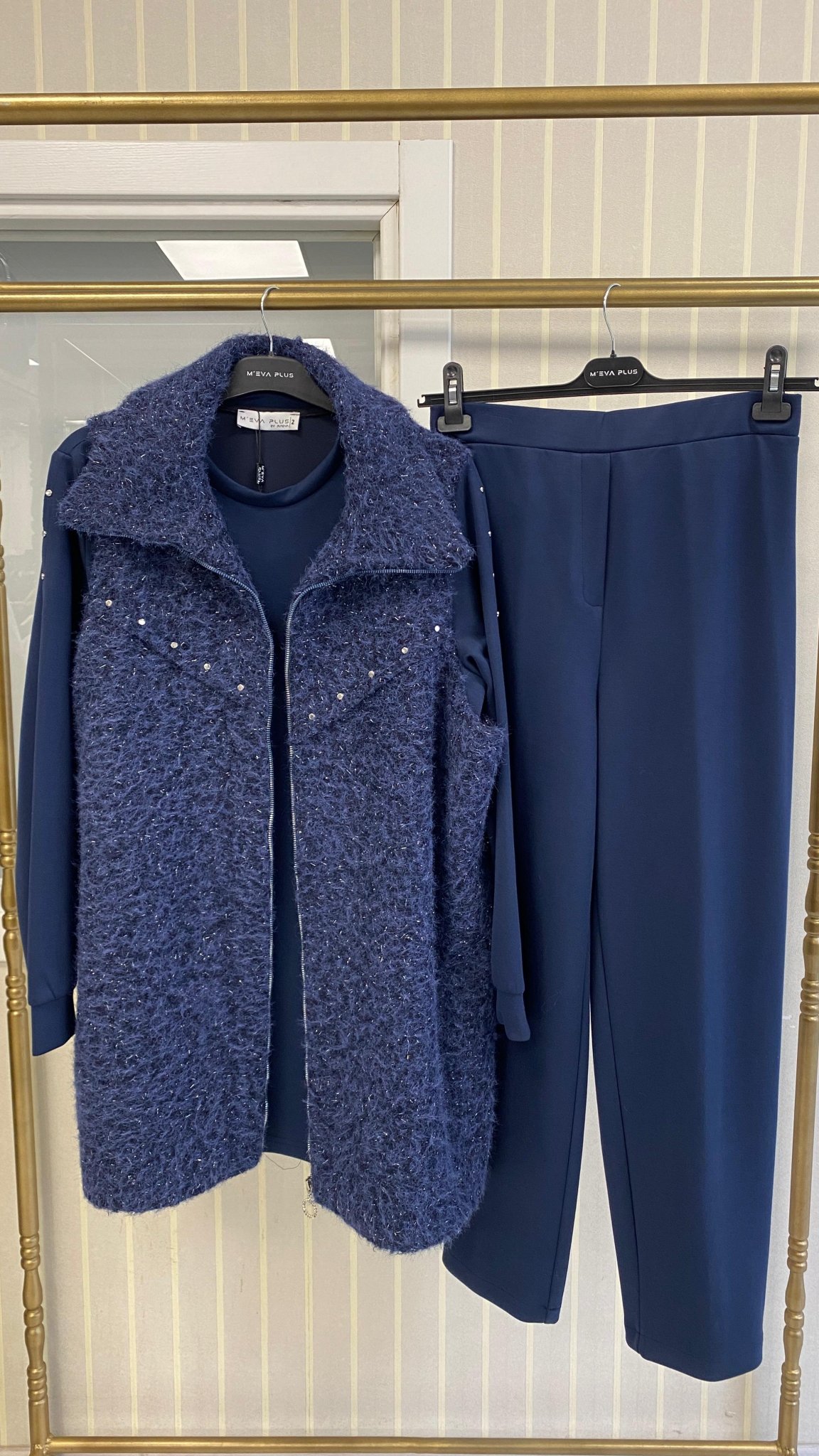 Meva Plus Üçlü Takım Lacivert