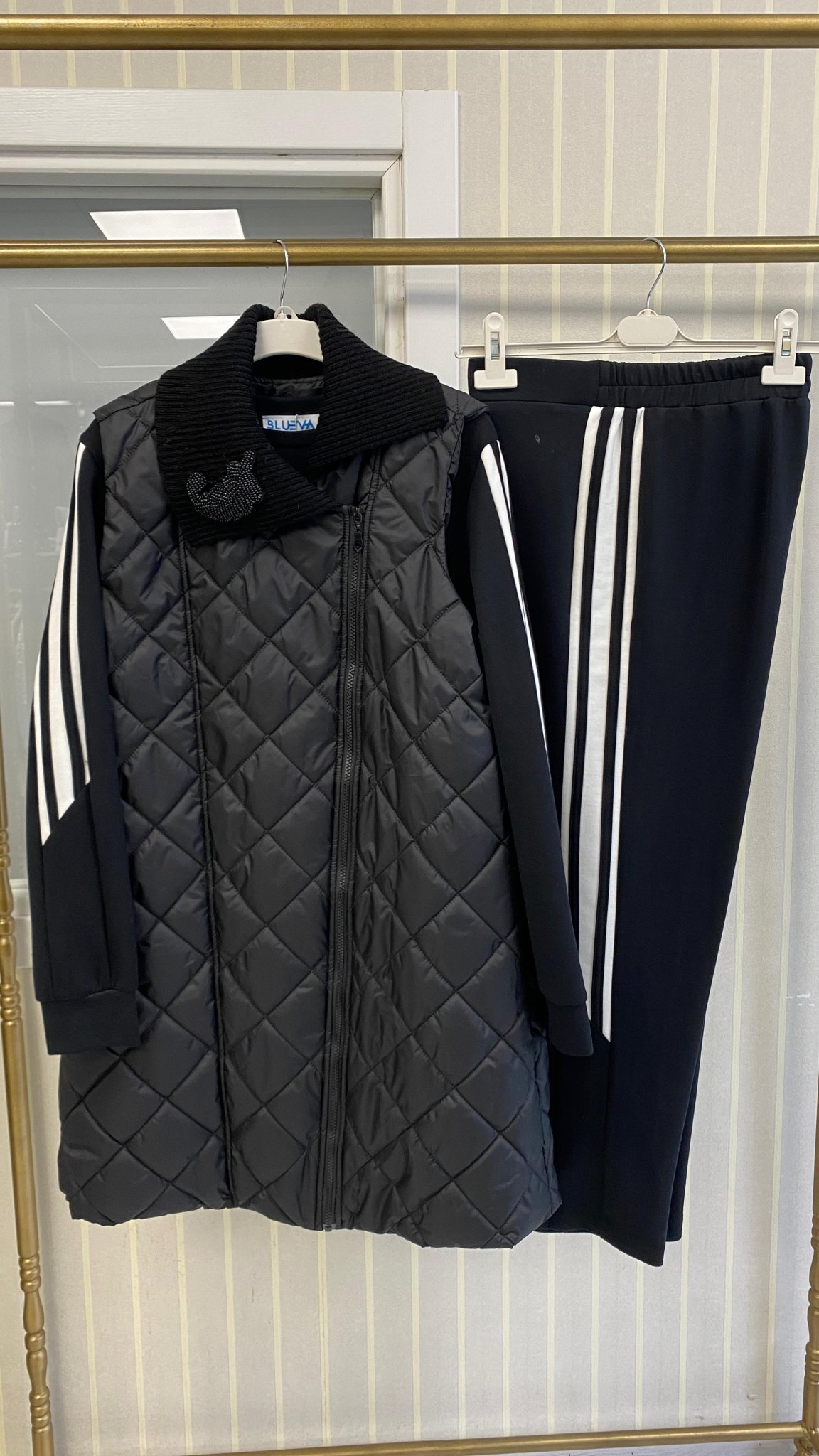 Pureva Üçlü Takım Siyah