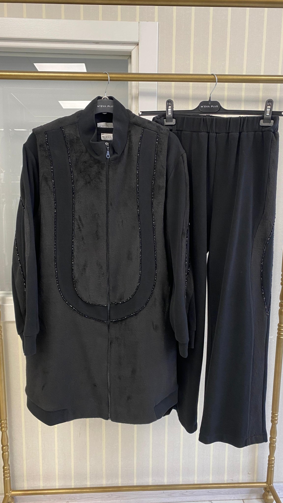 Meva Plus Üçlü Takım Siyah