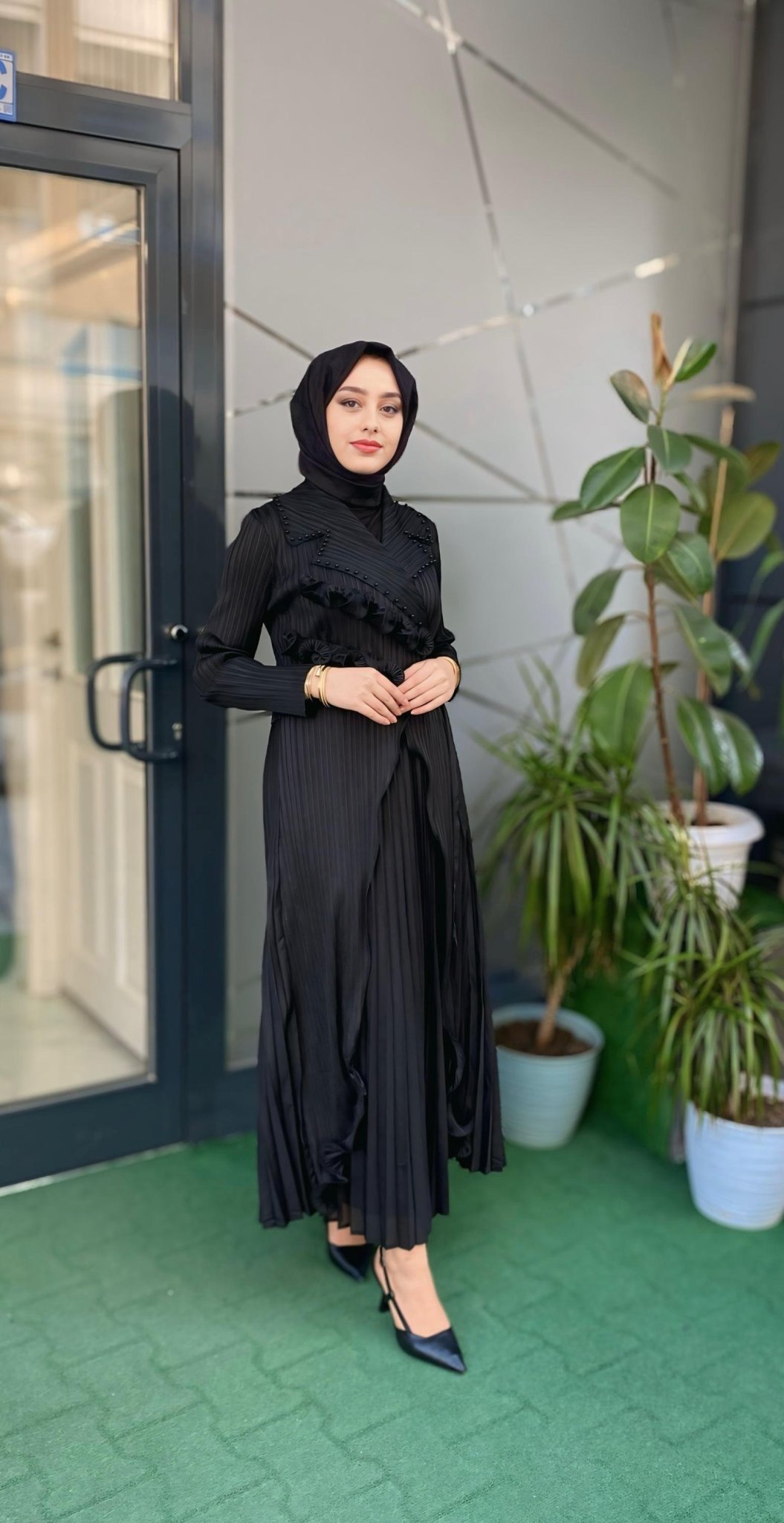 İthal Elbise Siyah 2