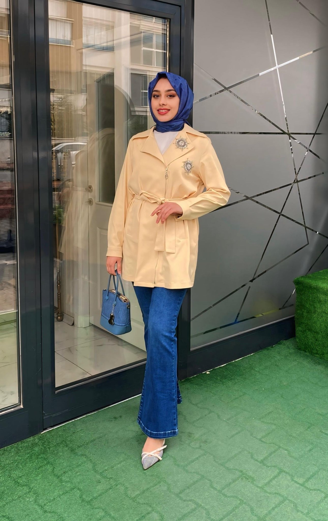 Selinada Ceket Sarı