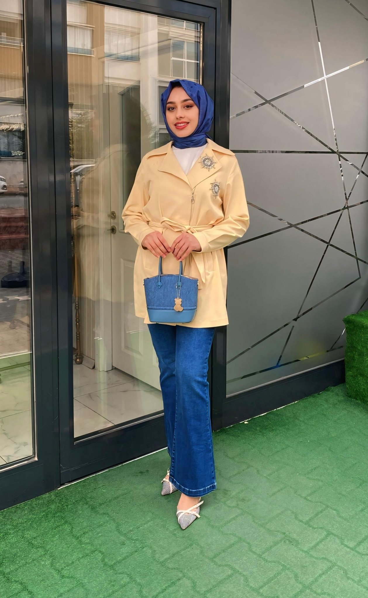 Selinada Ceket Sarı 2