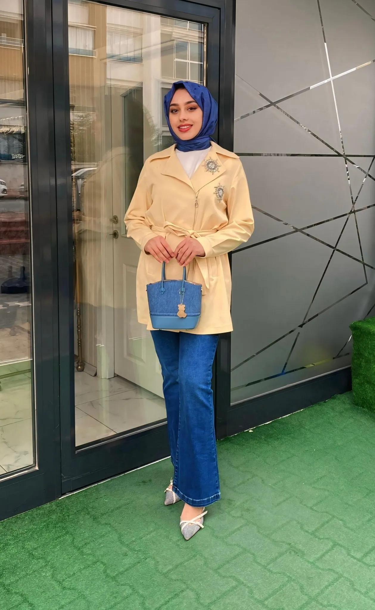 Selinada Ceket Sarı 2