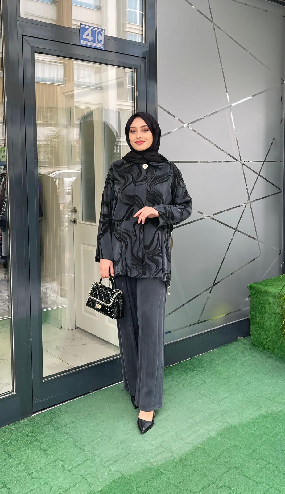 Şükran İkili Takım Siyah