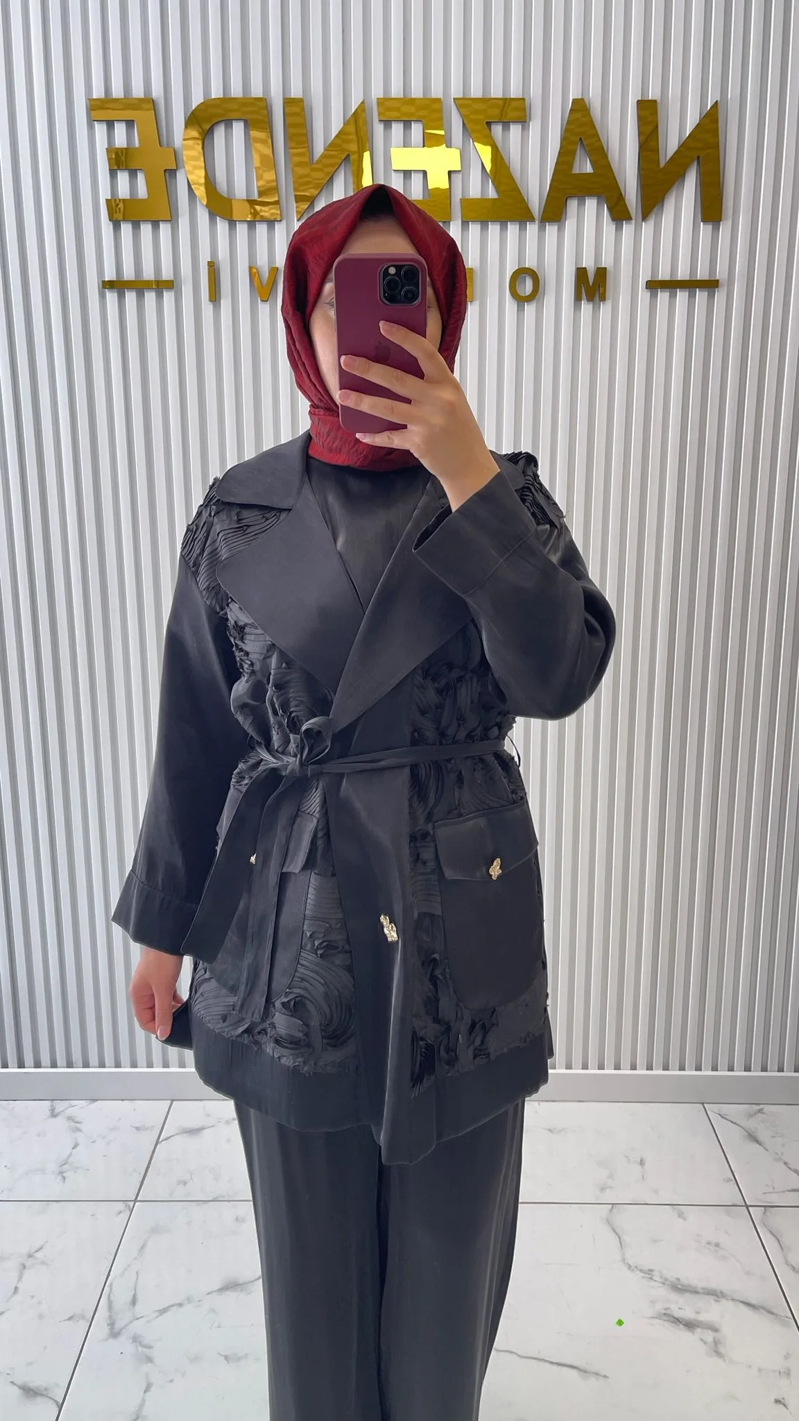 Müsemma Üçlü Ceket Takım Siyah 2