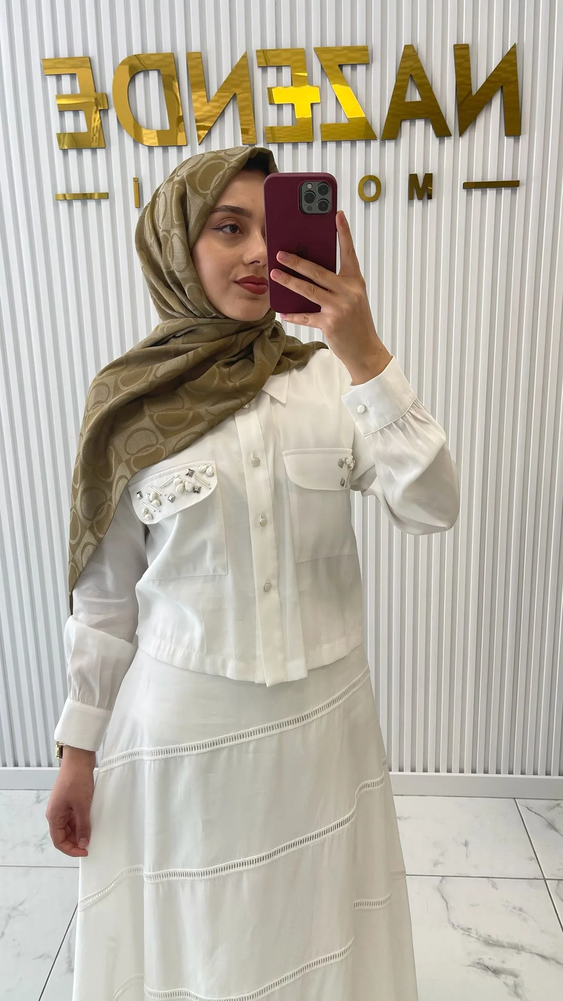 N'prive Etekli Takım Beyaz 2