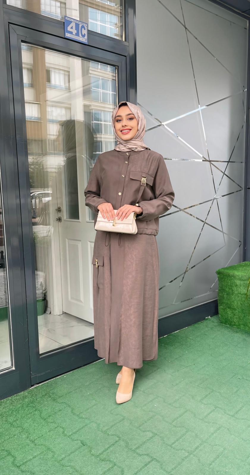 Pureva İkili Takım Kahverengi 2