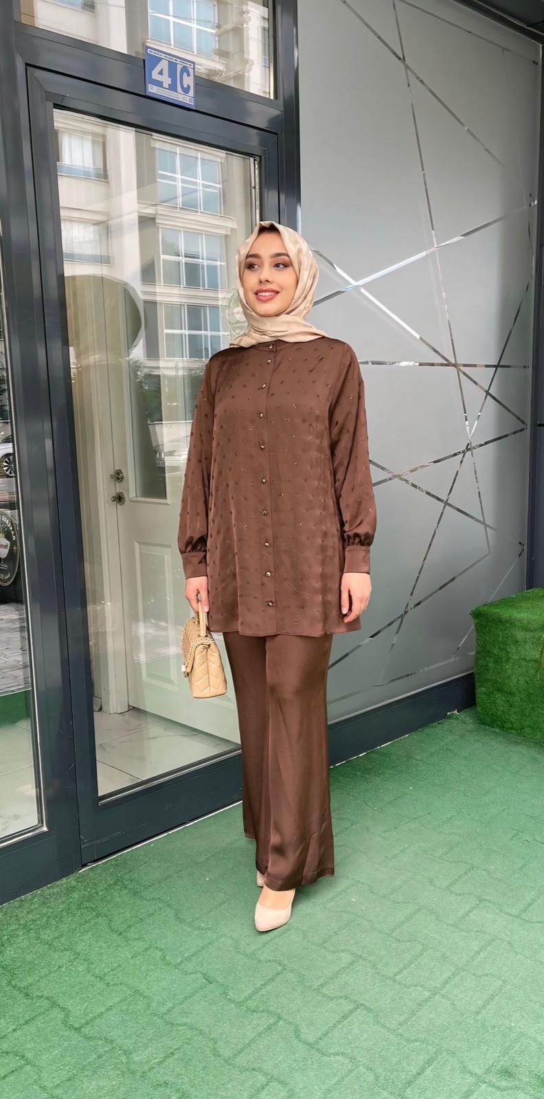 Orhan İkili Takım Kahverengi