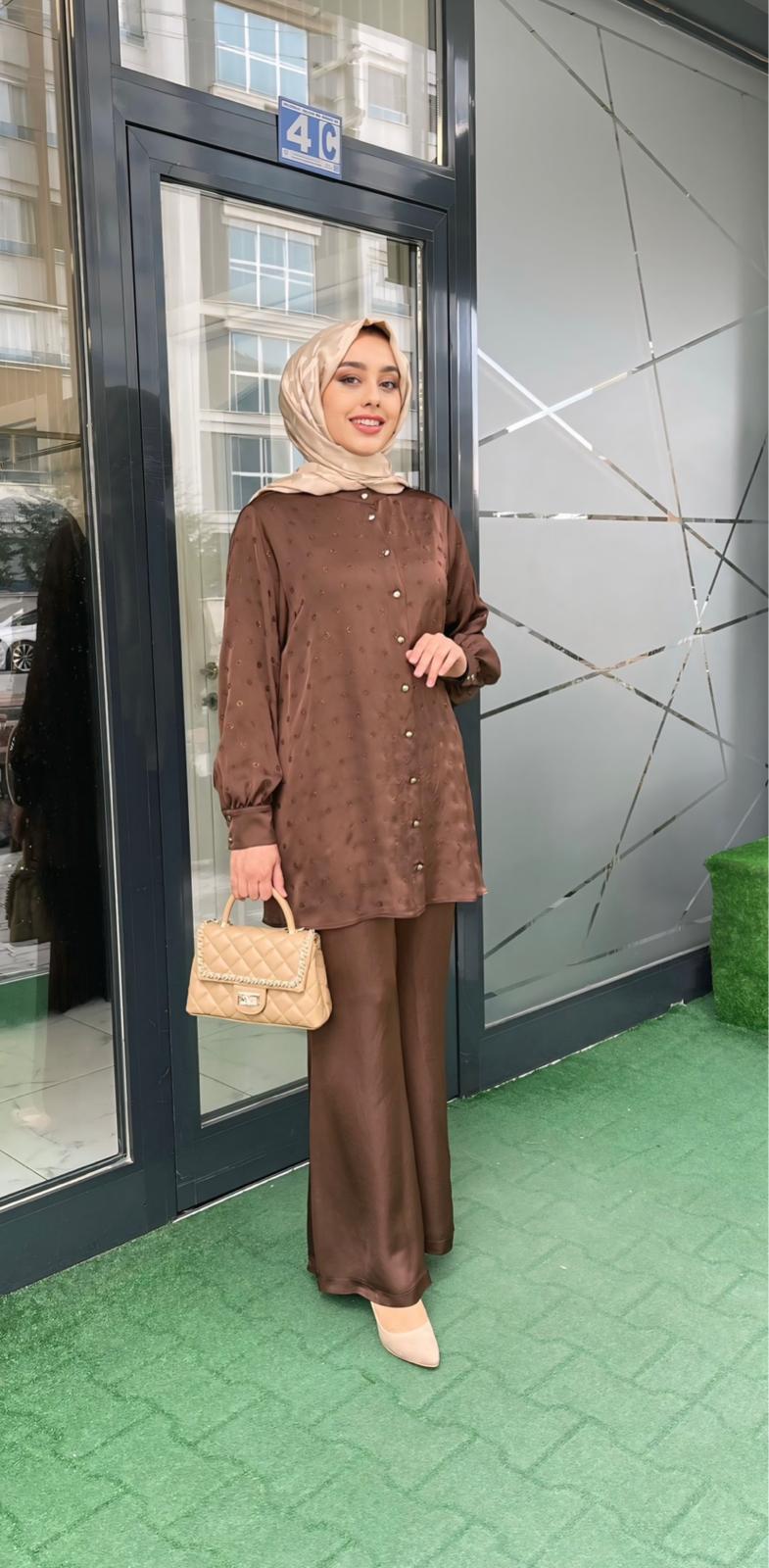 Orhan İkili Takım Kahverengi 2