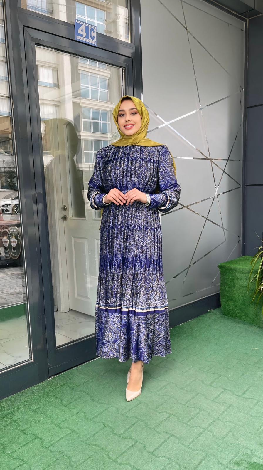 Nk Elbise Etnik Çok Renkli