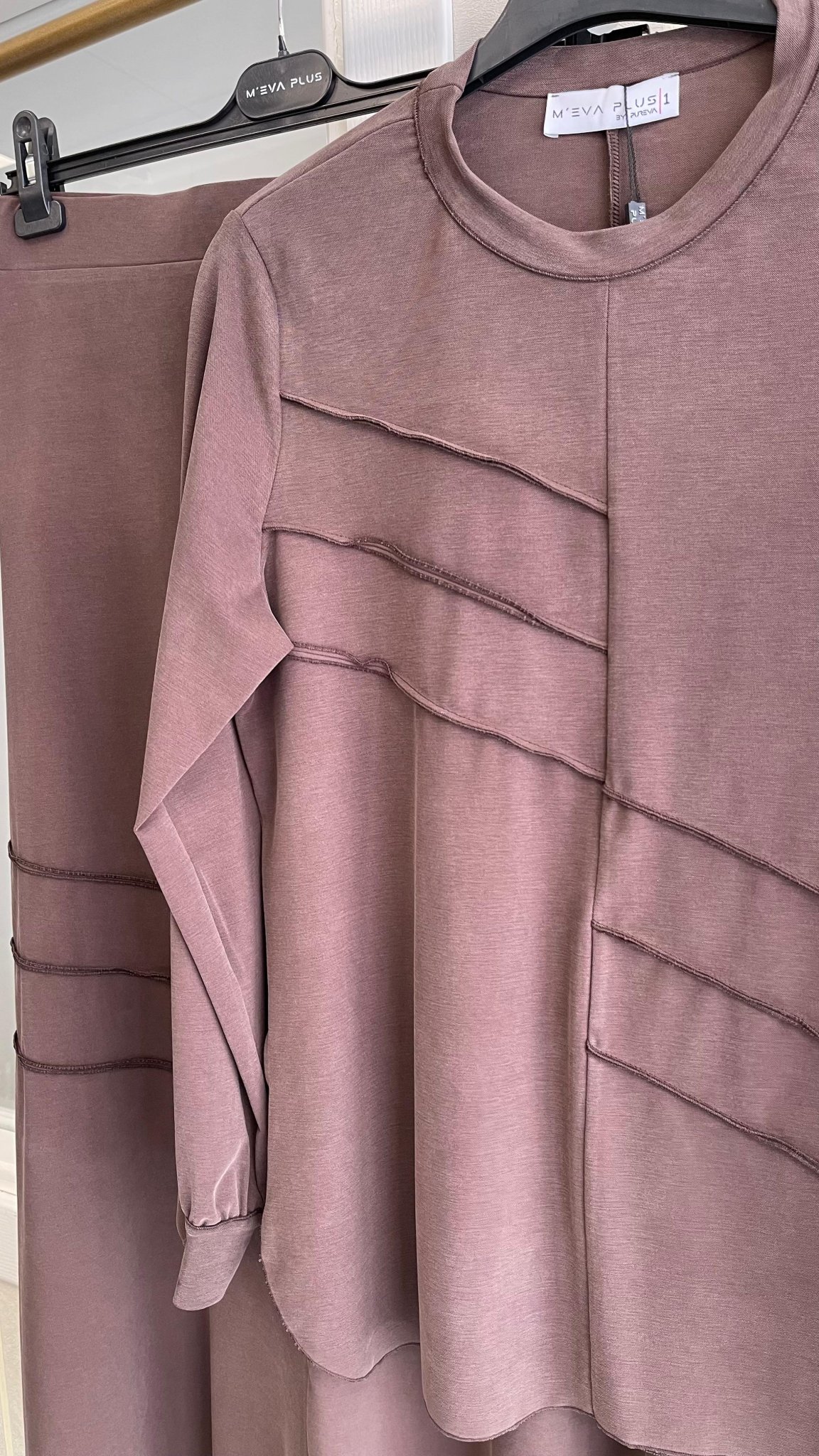 M'eva Plus Etekli Takım Kahverengi 2