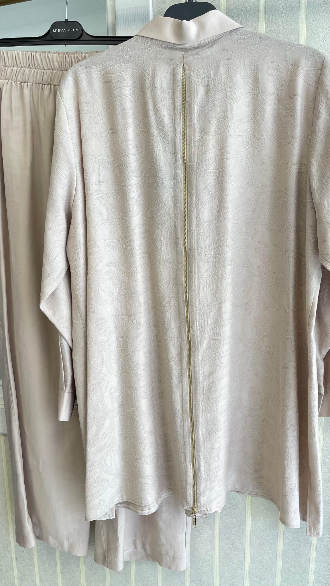 Meva Plus Pantolonlu Takım Bej 3