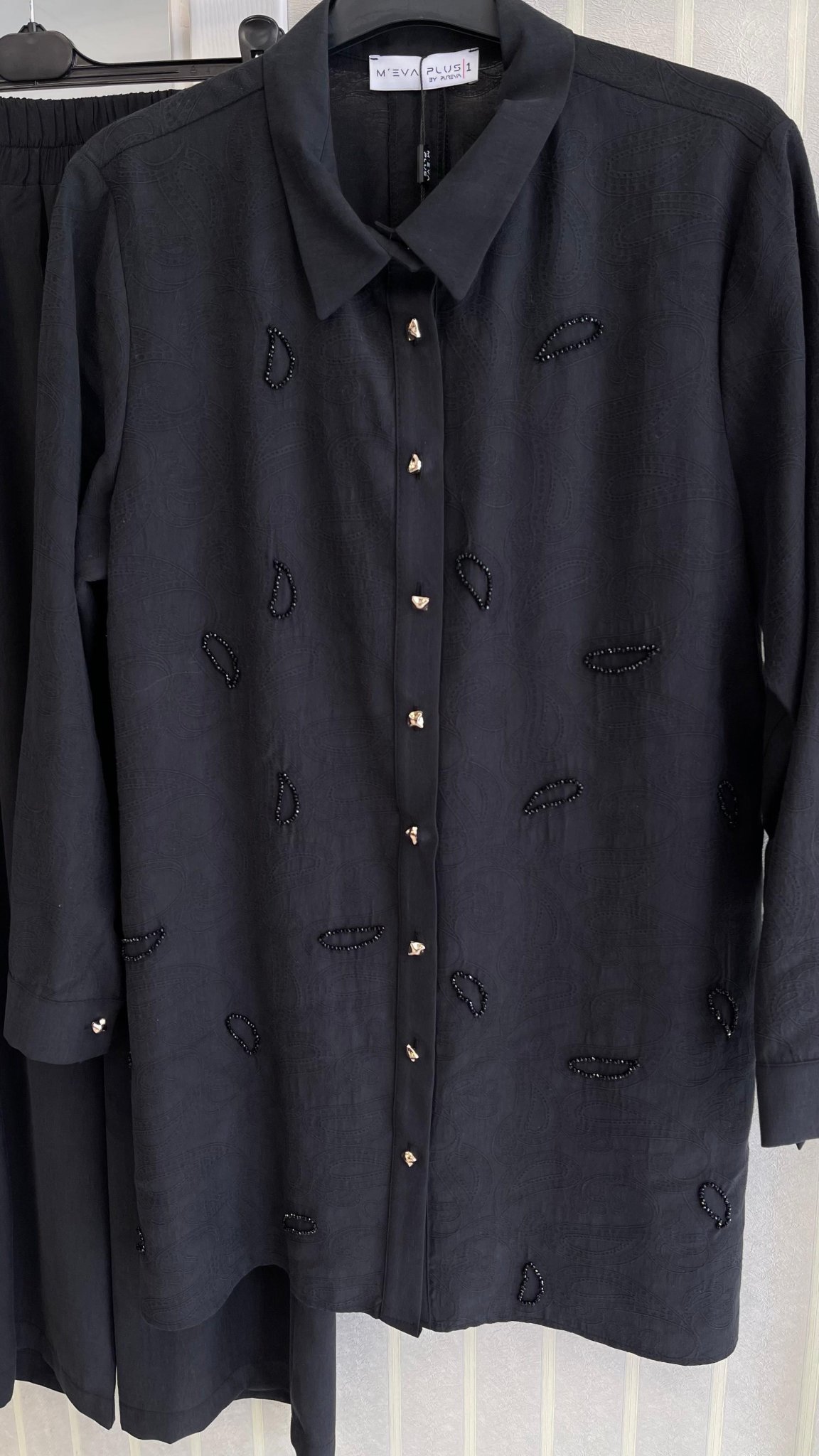 Meva Plus Pantolonlu Takım Siyah 2