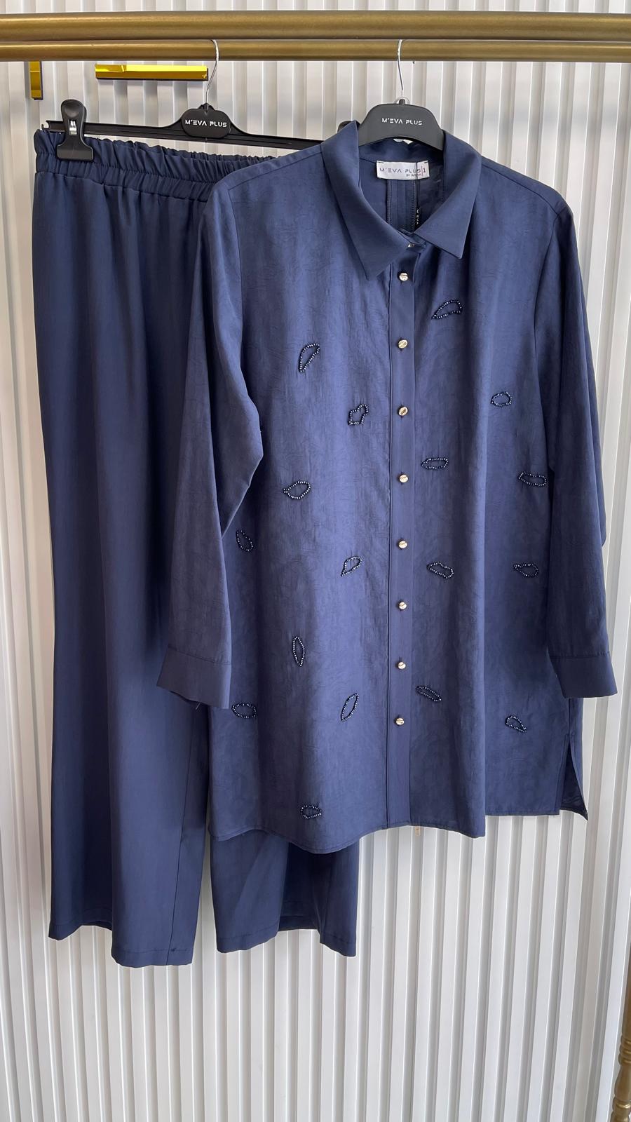 Meva Plus Pantolonlu Takım Indigo 1