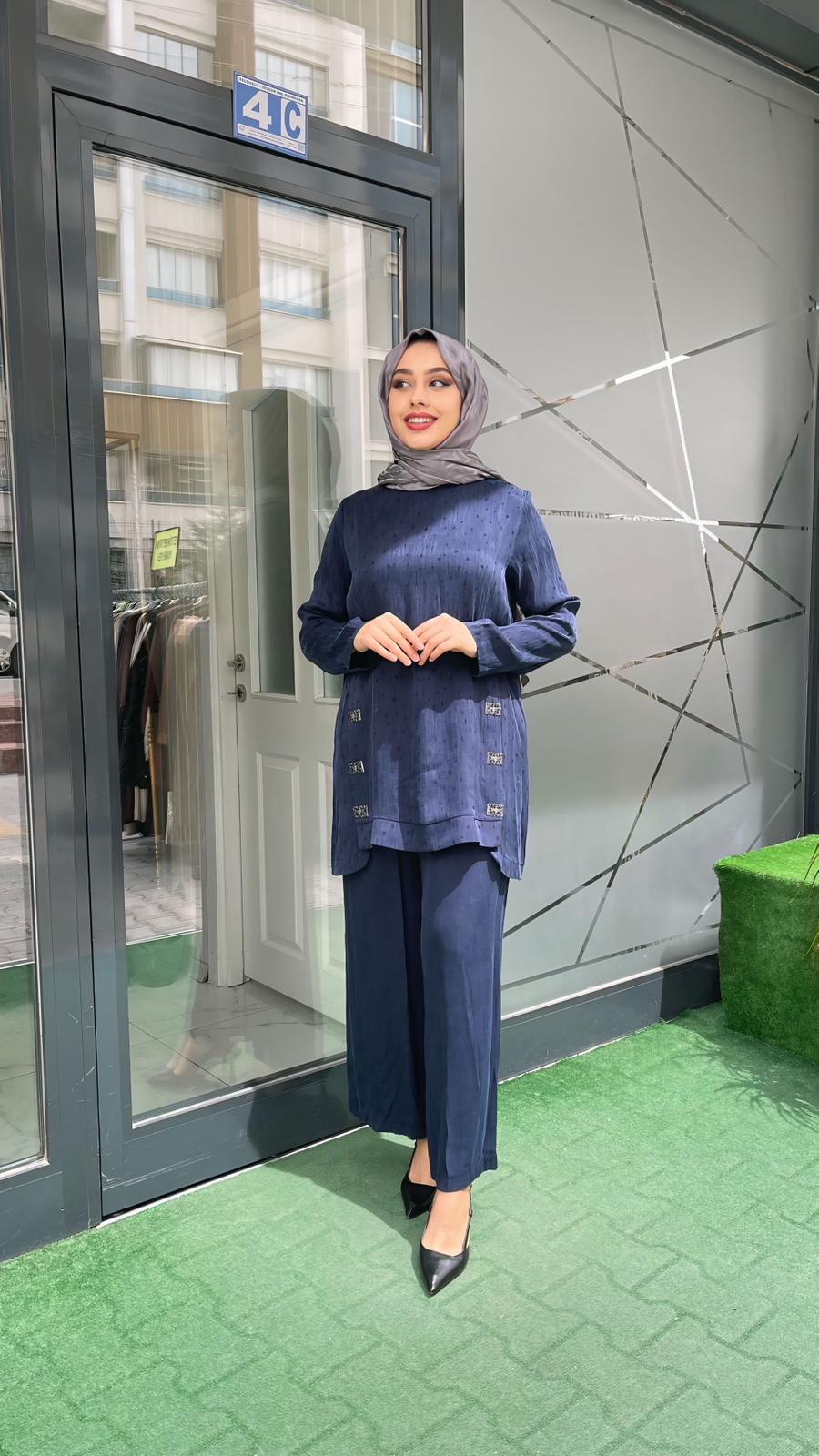 Orhan Pantolonlu Takım Lacivert