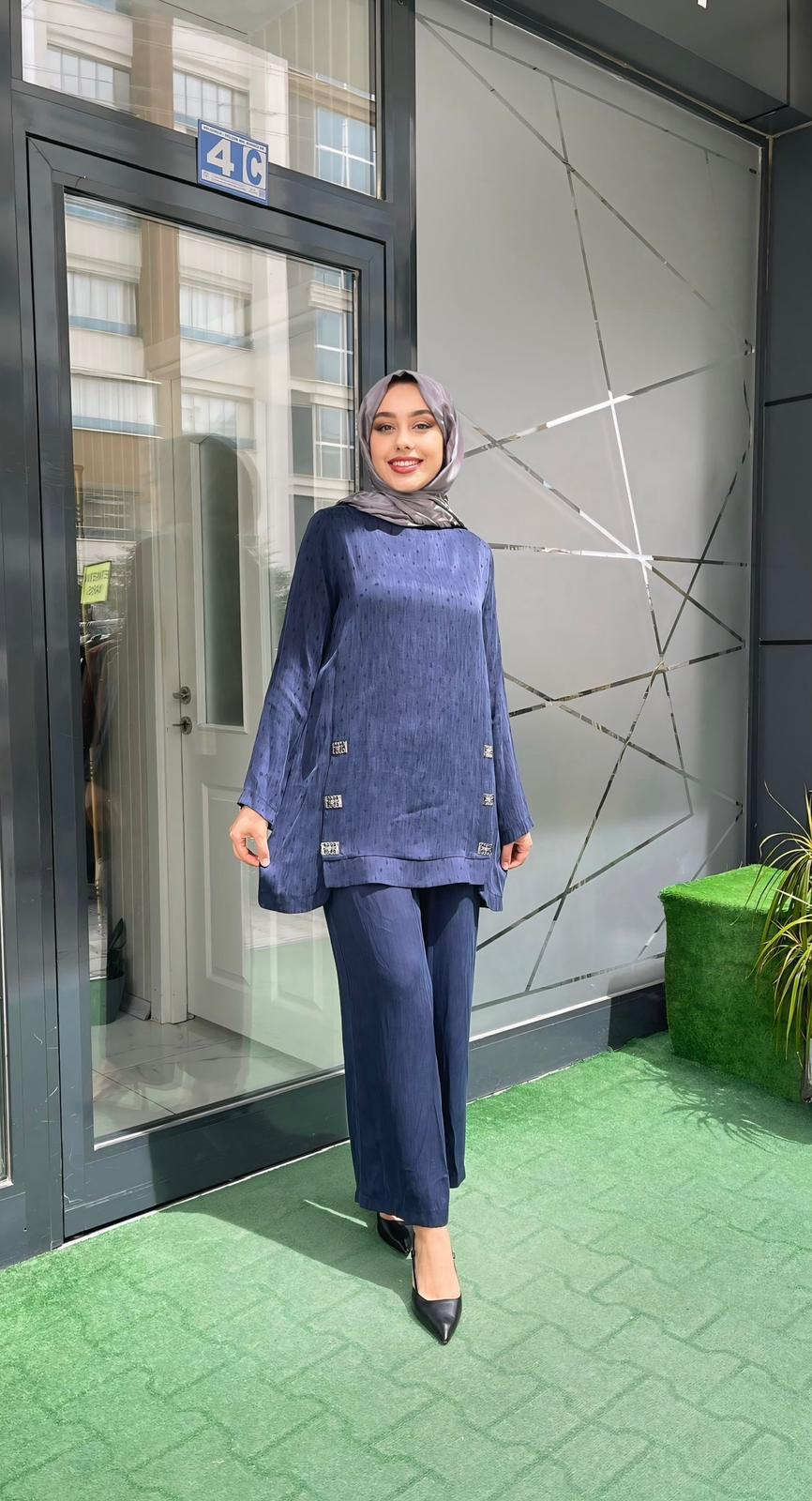 Orhan Pantolonlu Takım Lacivert 2