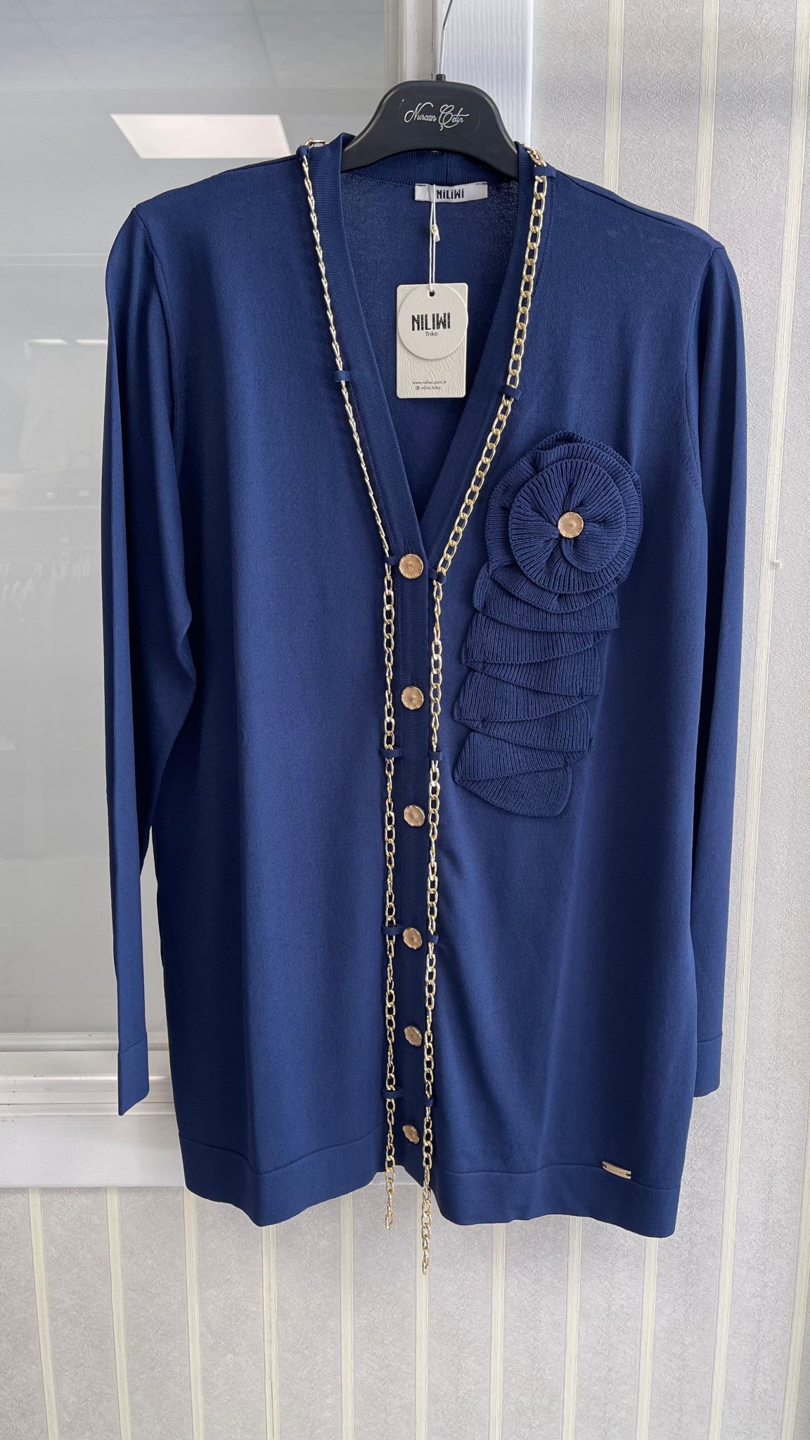 Niliwi Triko Bluz Indigo