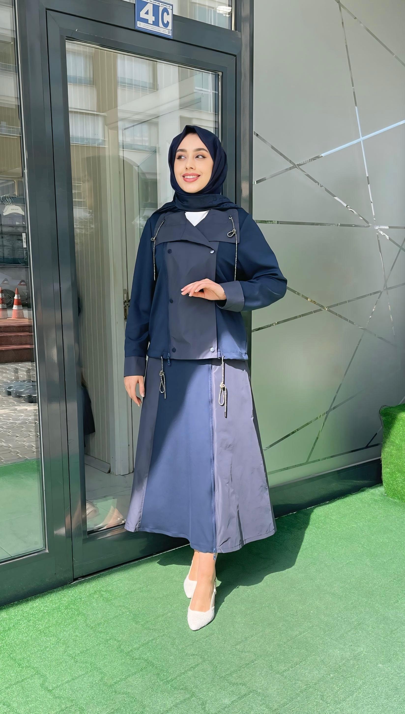 Pureva Etekli Takım Siyah