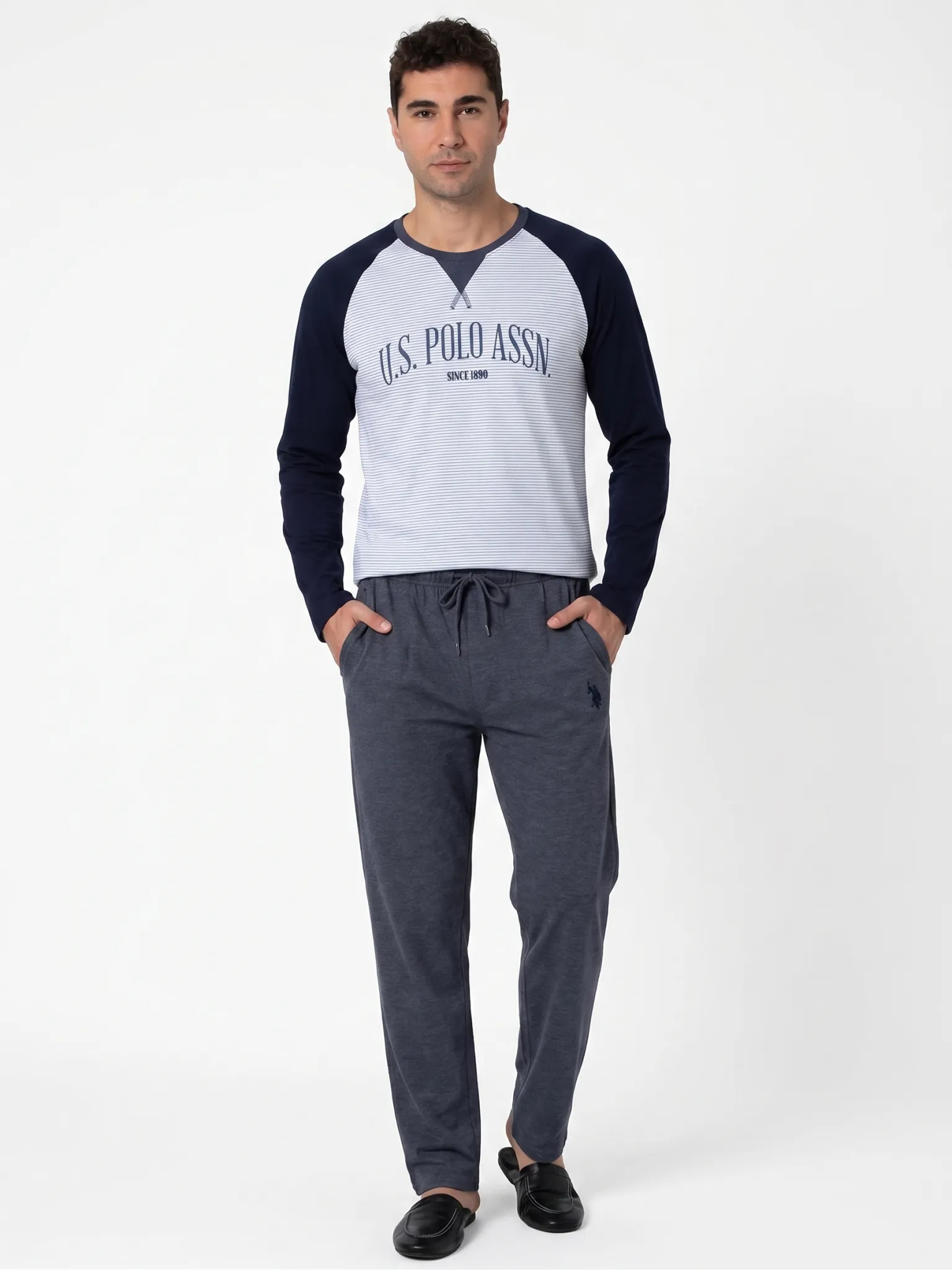 U.S. POLO ASSN. 18965 ERKEK PİJAMA TAKIMI Lacivert