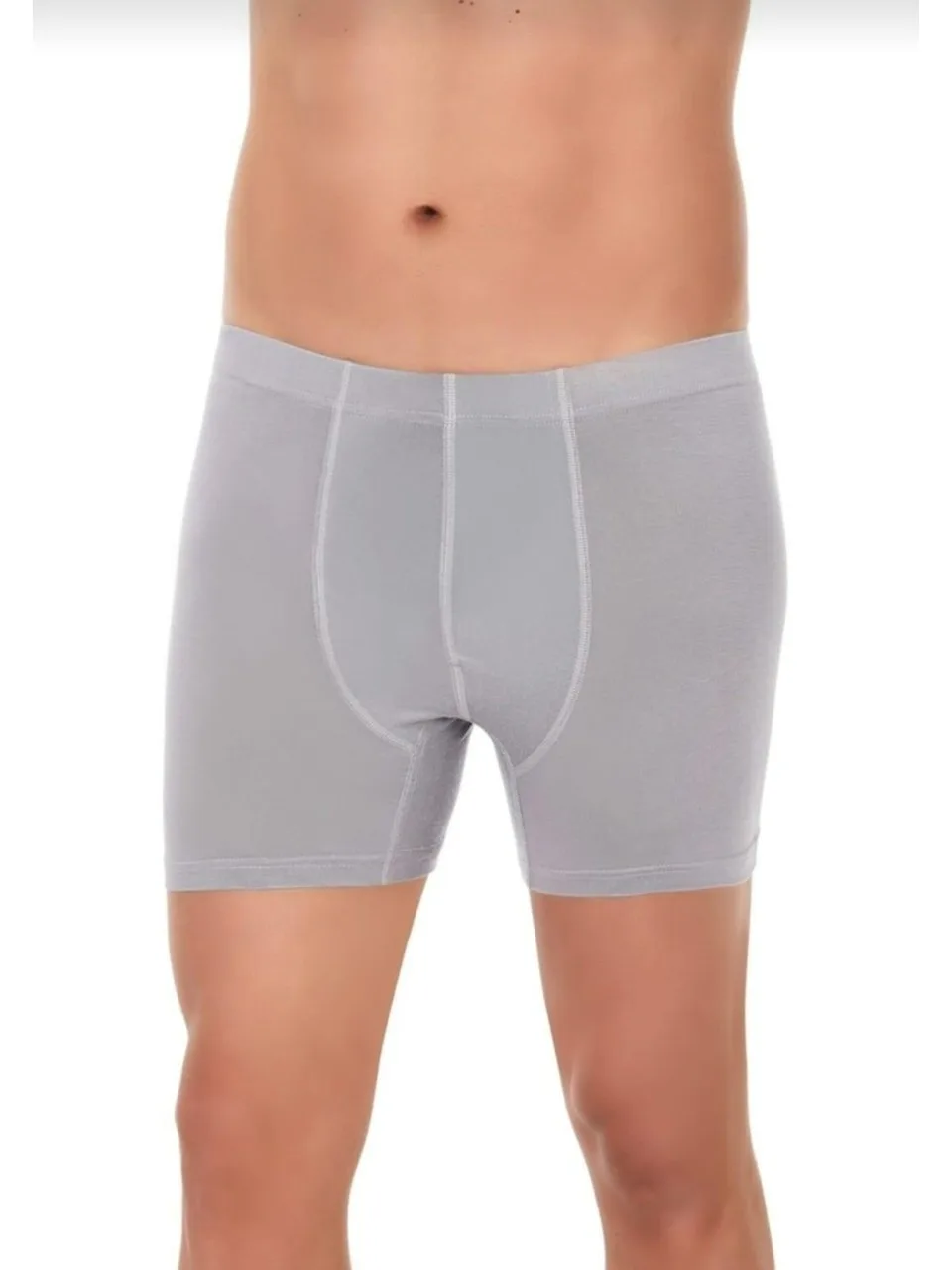 YILDIZ 322-1 ERKEK BAMBU LİCRA BOXER Gri