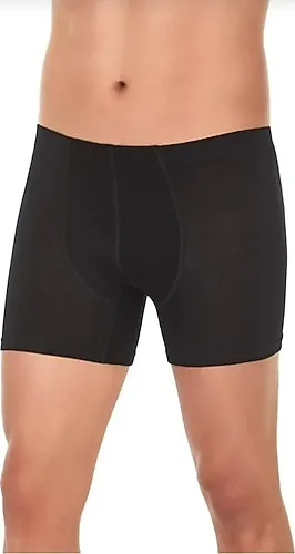 YILDIZ 321-1 ERKEK BAMBU LİCRA BOXER Siyah