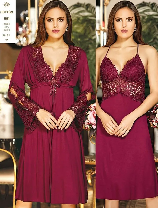 561 Penye 6'lı Çeyiz Takım Bordo 2
