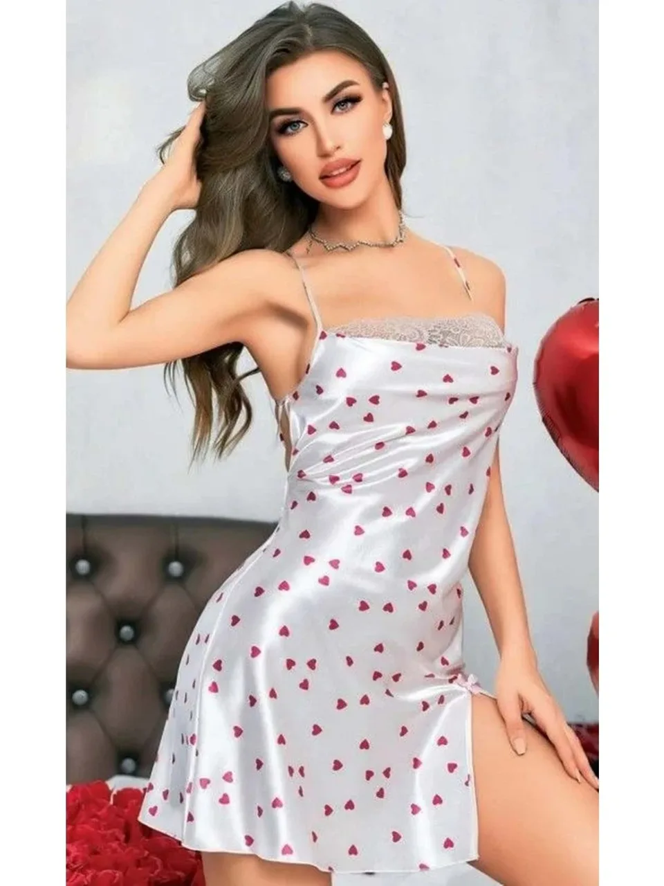 NIGHTLIGHT 3657 SATEN GECELİK Beyaz