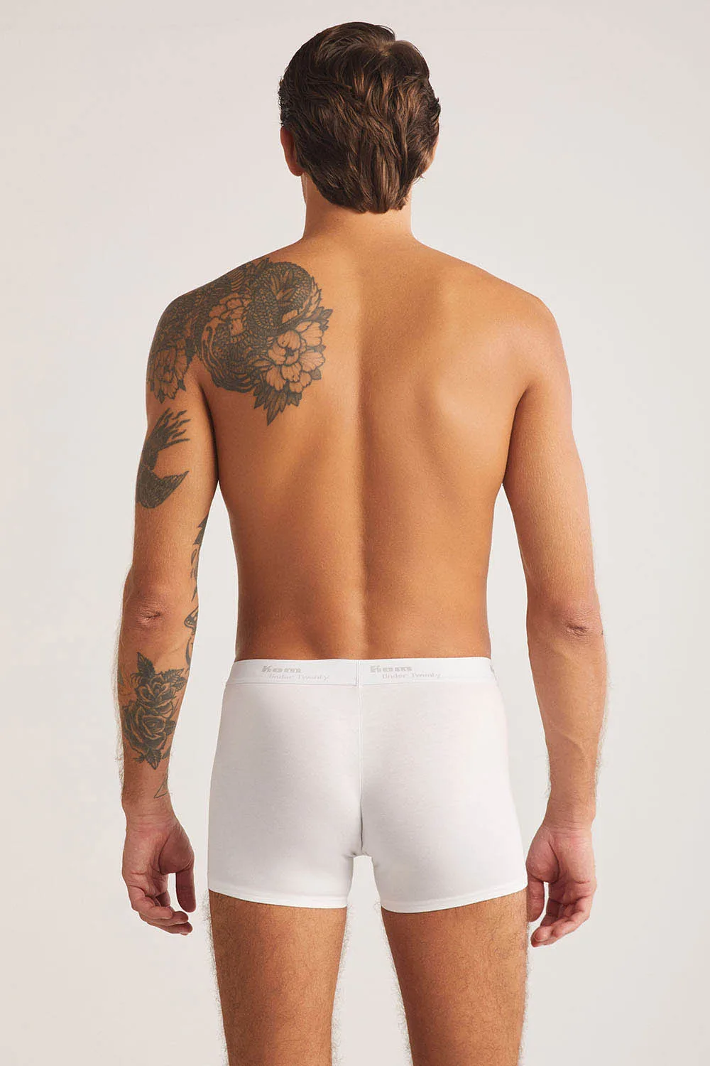 Tight Pamuklu 2 li Erkek Boxer Beyaz 2