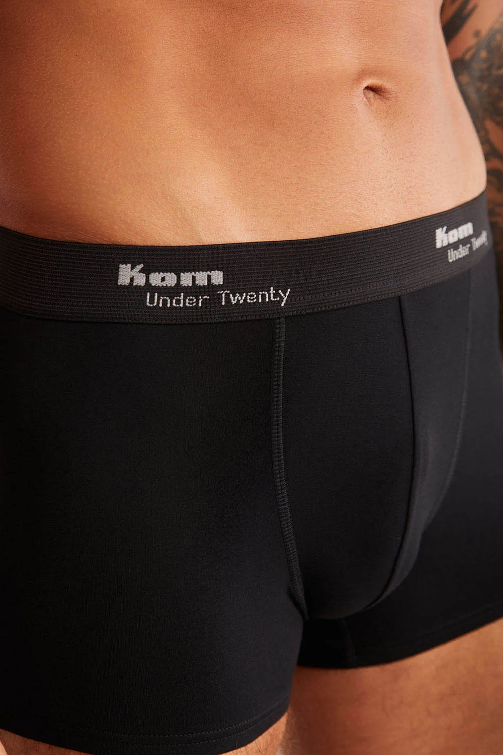 Tight Pamuklu 2 li Erkek Boxer Siyah 3