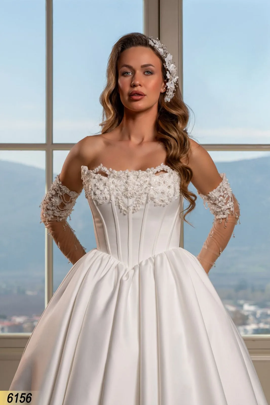 ELVIAMODA ELVIA ELENA GELİNLİK Beyaz