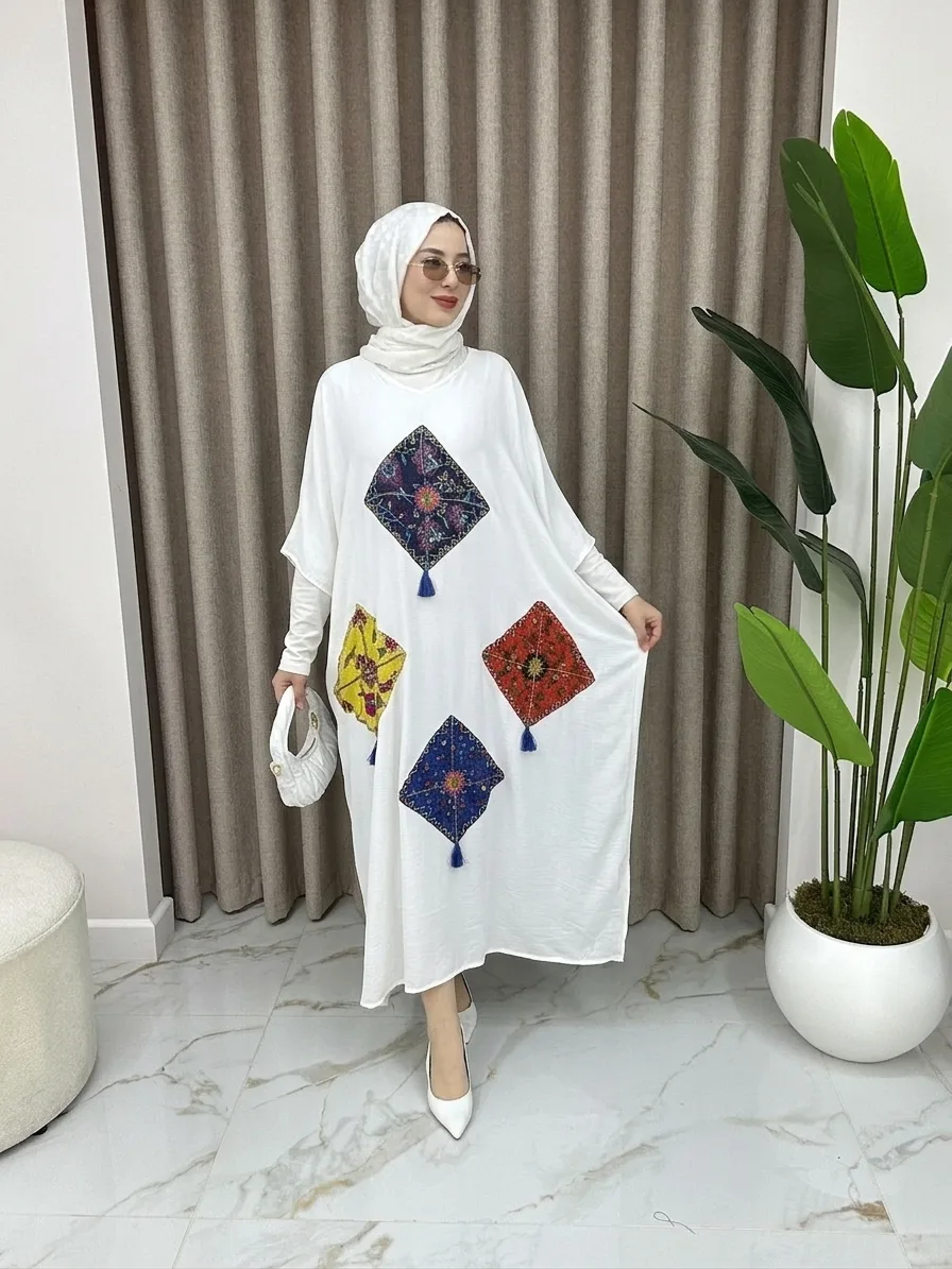 CLARİTY Etnik Desen Panço Beyaz