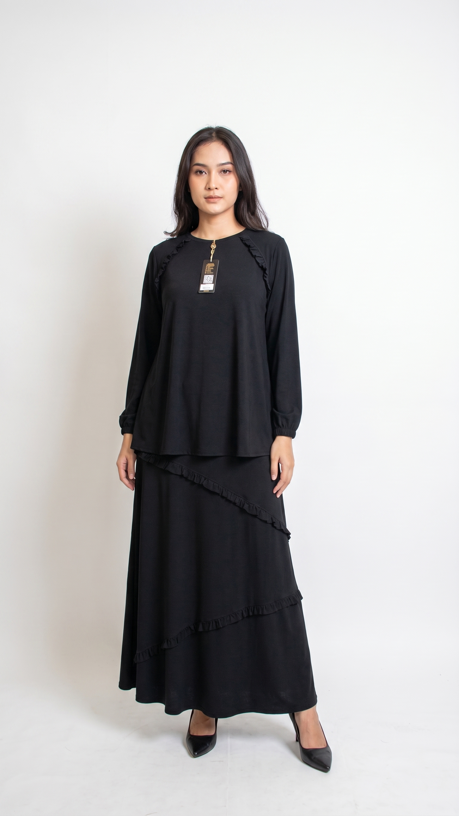 MODA NİLAY SANDY ETEKLİ TAKIM Siyah